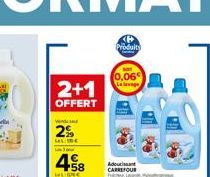 2+1  OFFERT  Wende  2%  LA C  4.58  De  Produits  0,06€ La lavage 