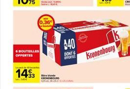 bière blonde Kronenbourg