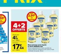 4+2  OFFERTS  Vendred  4%  I  17%A  HE  Max charge von liquide LE PETIT MARSEILLAIS Ca 