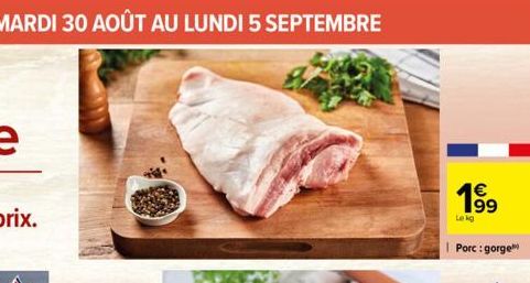 €  Lekg  Porc: gorge 