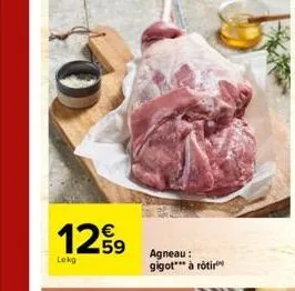 1259  lokg  agneau: gigot*** à rôtir 