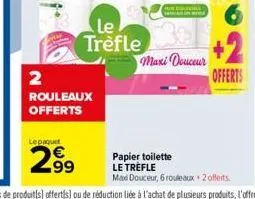 papier toilette le trèfle