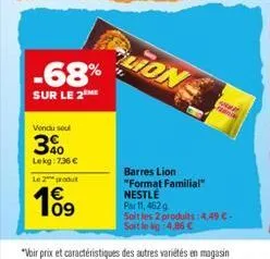 barres nestlé