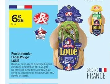 poulet fermier loué