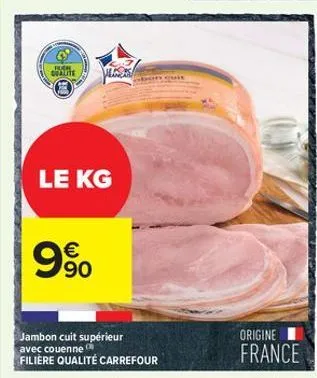 jambon cuit carrefour