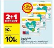 2+1 OFFERT  5%  10%  0,02  181  Linges B  Pampers  4x52  wy 