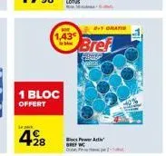 lezeck  1 bloc offert  428  1,43  161  bio power art  bref w  bref  www  2+1 gratis 