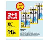 2+1  OFFERT  Vendu  5%  L2300€ sa  1198  -590  Diode ADIDAS 