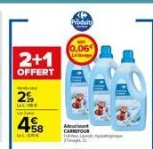 2+1  offert  wende  2%  la c  4.58  de  produits  0,06€ la lavage  adouciant carrefour 2121 