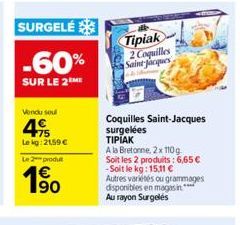 coquilles Saint-Jacques Tipiak