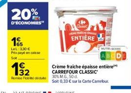 crème fraîche Carrefour