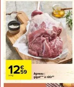 1259  lokg  agneau: gigot*** à rôtir 
