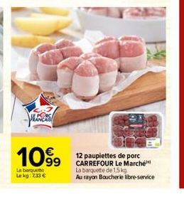 paupiettes de porc Carrefour