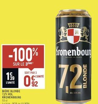 bière blonde Kronenbourg