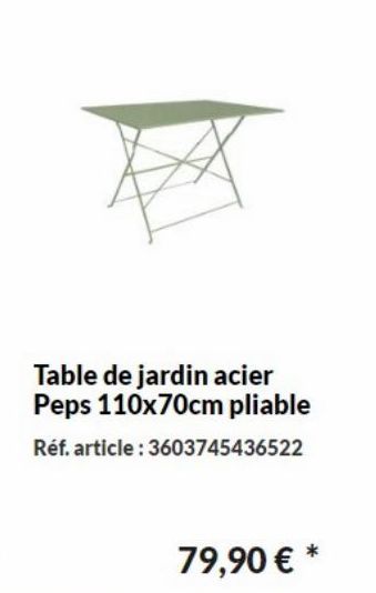 table de jardin 