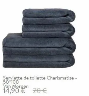 serviette de toilette charismatize - 50*100  van morgen 14,90 € 20 € 