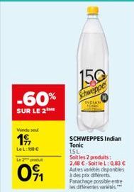 promos Schweppes