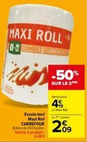 essuie tout carrefour