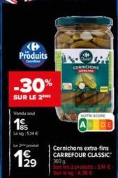 cornichons Carrefour