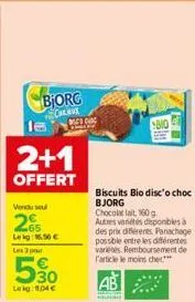 biscuits bio bjorg