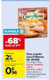 pizza surgelée Dr. Oetker