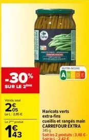 haricots verts carrefour