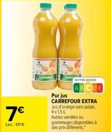 jus d'orange Carrefour