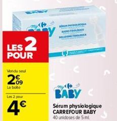 sérum physiologique Carrefour