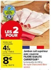 jambon cuit carrefour