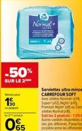 serviettes carrefour