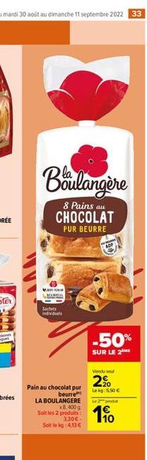 pains au chocolat La Boulangére