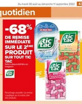 soldes tic tac