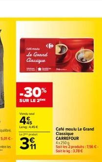 café moulu Carrefour