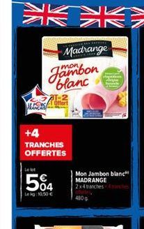 jambon blanc madrange