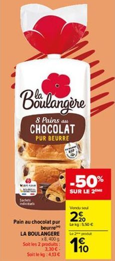 pains au chocolat La Boulangére