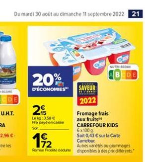 fromage frais Carrefour