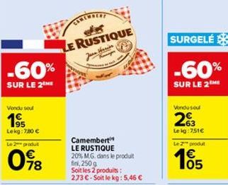 camembert Le rustique