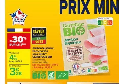 jambon carrefour