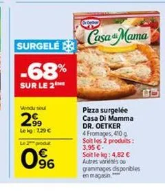 pizza surgelée dr. oetker