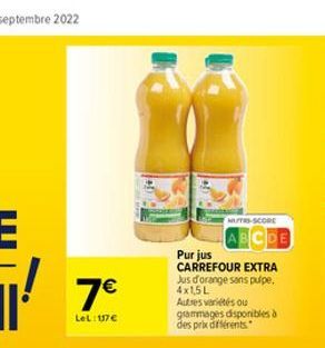 jus d'orange Carrefour