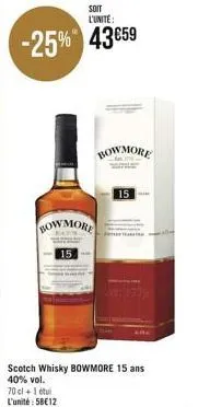 whisky bowmore