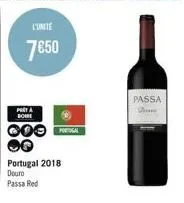 l'unite  7850  prit à boure  cool  portugal 2018 doura passa red  1  passa doam 