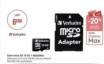 carte Micro Verbatim
