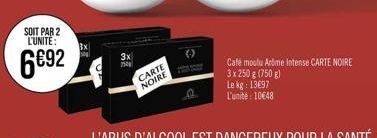 café moulu Carte noire