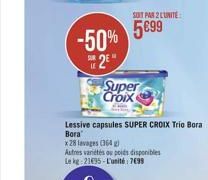 -50%  SUR  2⁹"  Super Croix  SOIT PAR 2 LUNITE  5€99 