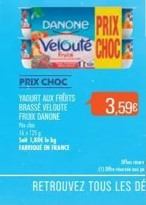 yaourt aux fruits danone