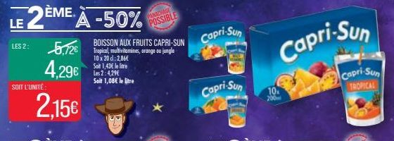 boisson aux fruits Capri Sun