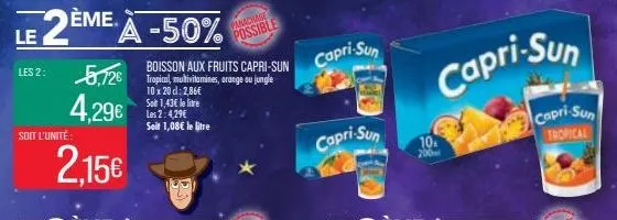 boisson aux fruits capri sun