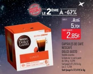 capsules de café Nescafé