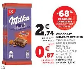 soldes milka